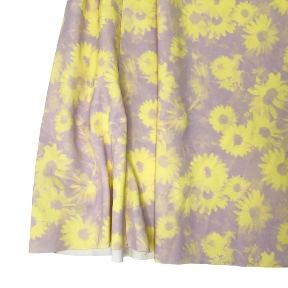 ASOS One Shoulder Puff Sleeve Cut Out Floral Midi Dress - Picture 14 of 16